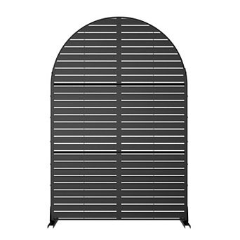 6 ft H x 4 ft W Outdoor Privacy Partition Screen Black Sun Protection and Courtyard Decoration