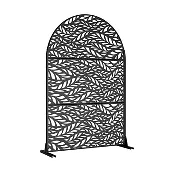 6 ft H x 4 ft W Outdoor Privacy Screens Black Anti Sun Exposure and Home Exterior Decoration