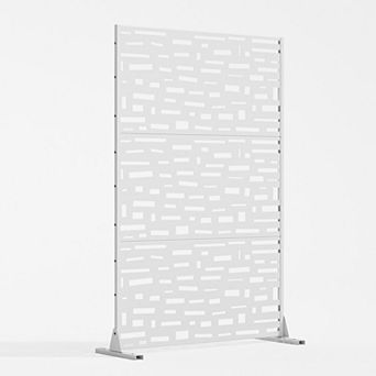 6 ft H x 4 ft W Outdoor Privacy Screens White Sun Shading and Landscape Decor