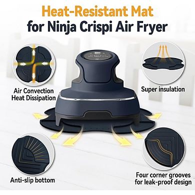 2-Pack Silicone Air Fryer Liners/Trivets, Reusable, Heat-Resistant