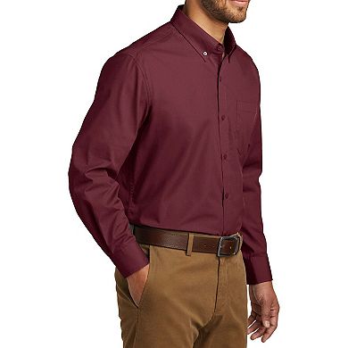 Mafoose Men's Classic Long Sleeve Stain Release Carefree Poplin Woven Shirt