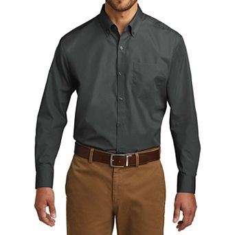 Mafoose Men's Classic Long Sleeve Stain Release Carefree Poplin Woven Shirt