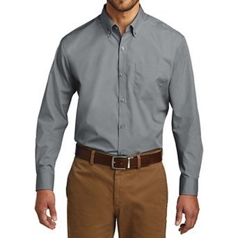 Mafoose Men's Classic Long Sleeve Stain Release Carefree Poplin Woven Shirt