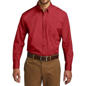 Mafoose Men's Classic Long Sleeve Stain Release Carefree Poplin Woven Shirt