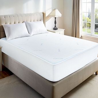 Lux Decor Waterproof Cooling Mattress Protector, Soft Breathable Noiseless 16” Deep Pocket