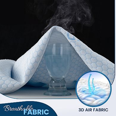 Lux Decor Waterproof Cooling Mattress Protector, Soft Breathable Noiseless 16” Deep Pocket