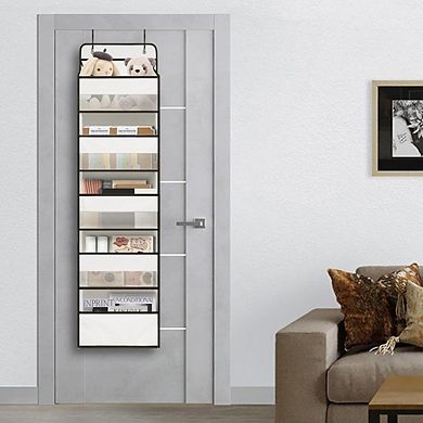 Over Door Hanging Organizer with 5 Large Pockets for Storage set of 2