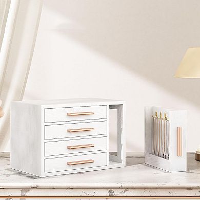 4-Layer Jewelry Box with Transparent Window
