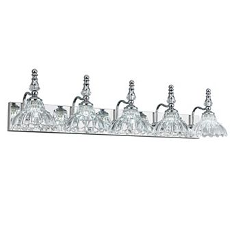 ZLAIQB 38.58" 5-Light Vintage Glass Bathroom Wall Sconce