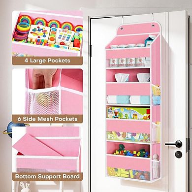 Over Door Hanging Organizer with 4 Large Pockets for Storage