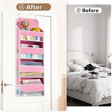 Over Door Hanging Organizer with 4 Large Pockets for Storage