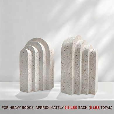 Heavy Resin Arch Bookends For Large Heavy Books