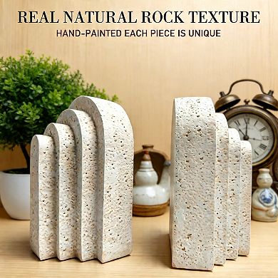 Heavy Resin Arch Bookends For Large Heavy Books