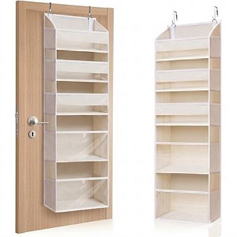5 tier Over-the-Door Organizer, 10 Mesh Pockets, 44 lb Capacity set of 2