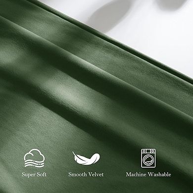 Velvet Blackout Curtains 2 Panels, Thermal Insulated, Noise Reducing Drapes