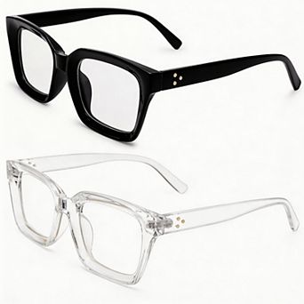Kaelin Home 2 pc Classic Clear Lens Eyeglasses