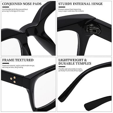 Kaelin Home 2 pc Classic Clear Lens Eyeglasses