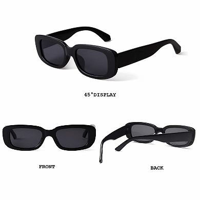 Kaelin Home Womens Retro Rectangle Sunglasses UV400 Protection
