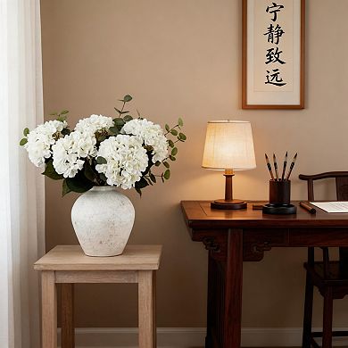 Kaelin Home Faux Hydrangea And Eucalyptus Arrangement