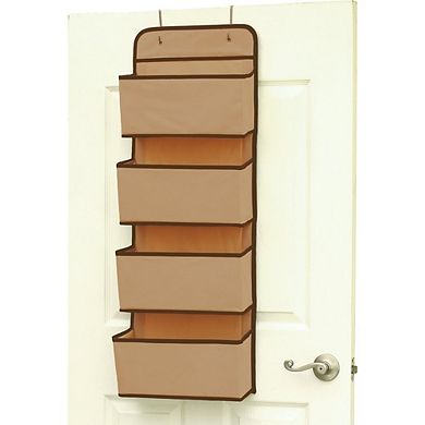 Over The Door Hanging Organizer with 4 Pockets Wall Mount Storage Rack