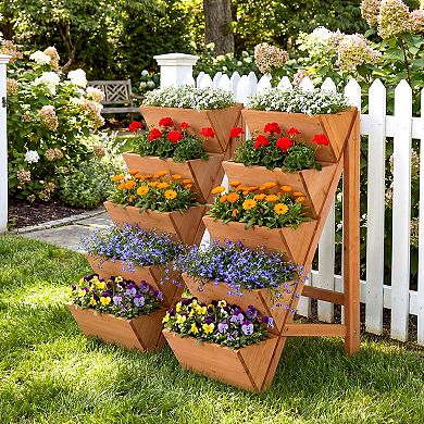 Costway 5-tier Vertical Raised Garden Bed with Legs for Growing Vegetables Flowers Herbs