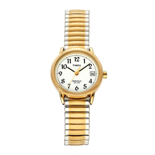 Timex® Women's Easy Reader Two Tone Stainless Steel Expansion Watch - T2H381