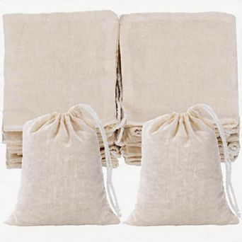 Kaelin Home 3 x 4 in Muslin Cotton Drawstring Bags