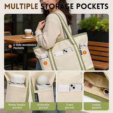 Kaelin Home Large Canvas Tote Bag