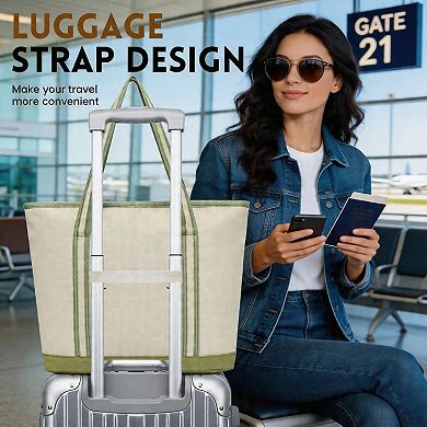 Kaelin Home Large Canvas Tote Bag