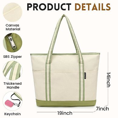 Kaelin Home Large Canvas Tote Bag