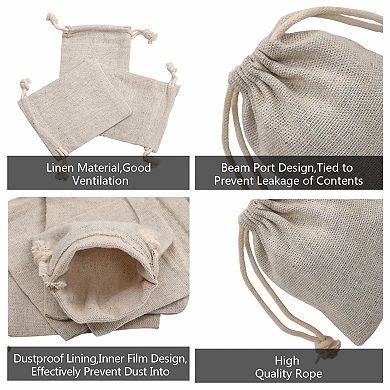 Kaelin Home 50pcs Double Canvas Drawstring Bag