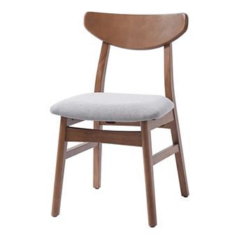 Merax Set of 2 Modern Scandinavian Chairs with Curved Wood Backrest for Living Room and Dining Room