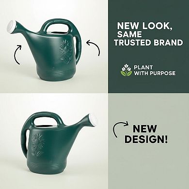 2-gallon Watering Can Large Capacity UV Resistant Plastic Ergonomic Detachable Nozzle Sunflower