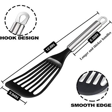 Flexible Fish Turner Spatula, Heat-Resistant, Nonstick Cooking