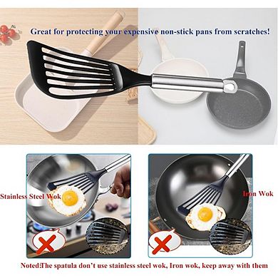 Flexible Fish Turner Spatula, Heat-Resistant, Nonstick Cooking