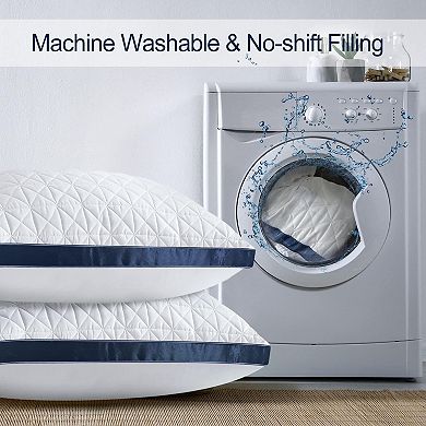 Pillows Queen Size Set of 2,Cooling Hotel Luxury Pillow for Bed Sleeping, Supportive Breathable Down