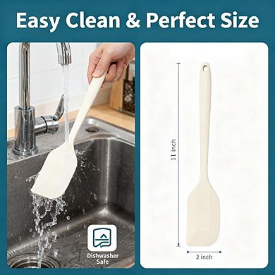 Flexible Silicone Spatula Heat Resistant, Nonstick, Durable Kitchen Tool