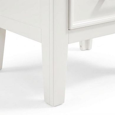 Wood Nightstand with 2 Drawers