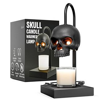 Black Gothic Candle Warmer Lamp with Timer Dimmer Adjustable Height 2 Bulbs (Candles NOT Included)