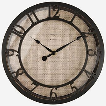 10" Farmhouse Wall Clock Shiplap Style Silent No Ticking 3D Arabic Numeral