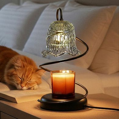 Candle Warmer Lamp with Timer Dimmer Remote 2 Trays Electric Jar Candle Heater Flameless Home Decor