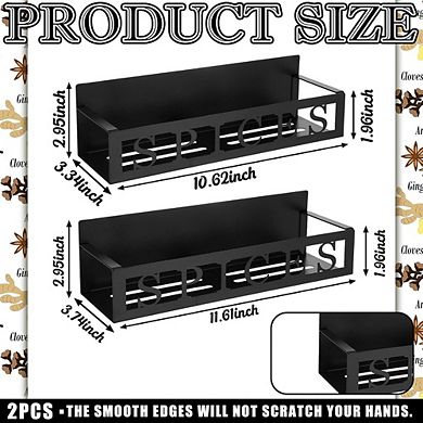 Magnetic Spice Rack Basket for Fridge, Metal Kitchen Seasoning Organizer