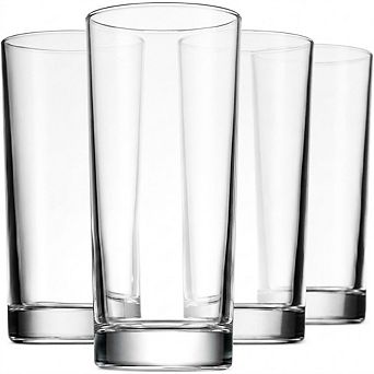 Highball Glasses Set of 4, 14 oz, Tall Drink & Cocktail Glasses