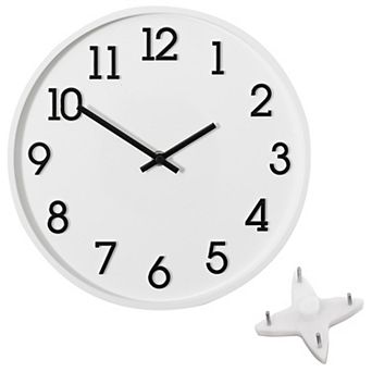 Clockswise 11" Modern Minimalist Round Wall Clock Gold Arabic Numerals Dial Analog Display