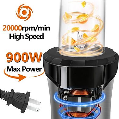 Personal Smoothie Blender Ice Crushing with Portable Cups Single Serve Maker
