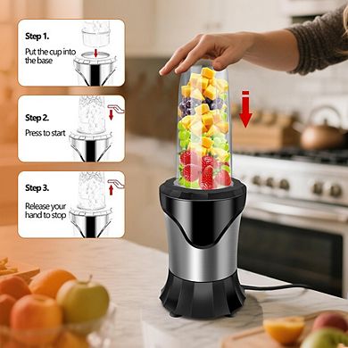 Personal Smoothie Blender Ice Crushing with Portable Cups Single Serve Maker