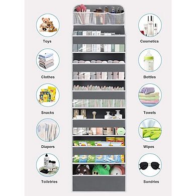 Over Door 7-Tier Heavy Duty Hanging Organizer with 55lb Capacity