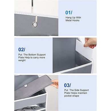 Over Door 7-Tier Heavy Duty Hanging Organizer with 55lb Capacity
