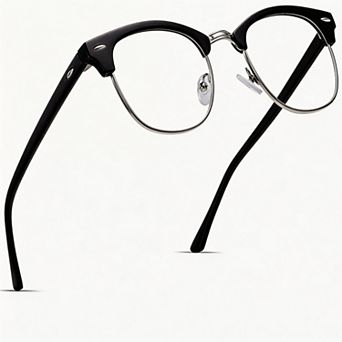 Kaelin Home Unisex Vintage Half Frame Blue Light Blocking Glasses