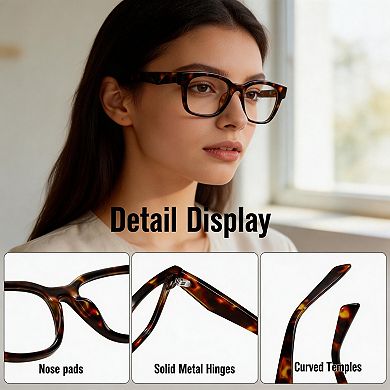 Kaelin Home Unisex Square Frame UV Protection Blue Light Blocking Glasses